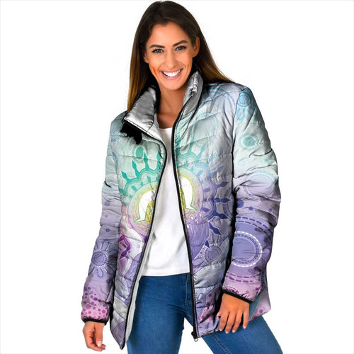 Aussie NAIDOC Week Padded Jacket Pastel Aboriginal Dot Art