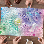 Aussie NAIDOC Week Puzzle Pastel Aboriginal Dot Art