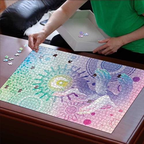 Aussie NAIDOC Week Puzzle Pastel Aboriginal Dot Art
