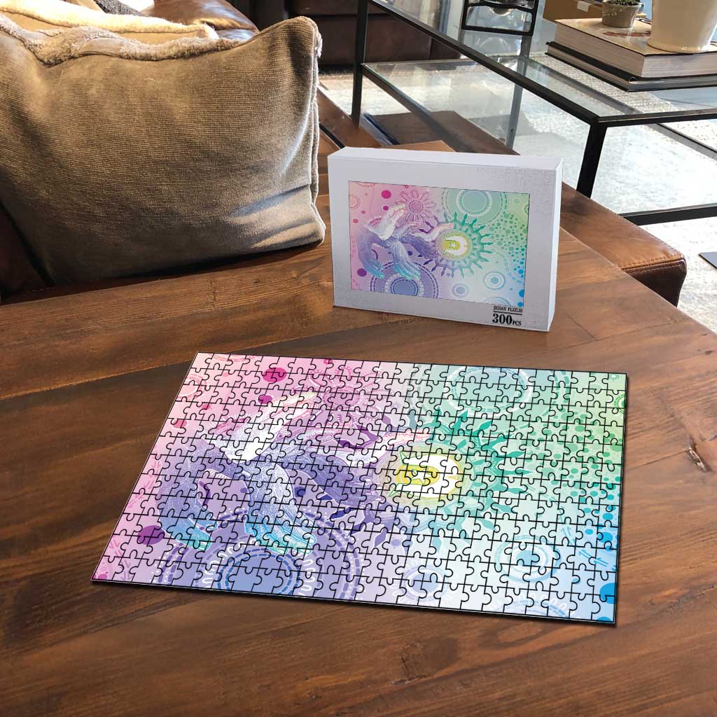Aussie NAIDOC Week Puzzle Pastel Aboriginal Dot Art