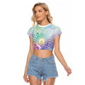 Aussie NAIDOC Week Raglan Cropped T Shirt Pastel Aboriginal Dot Art