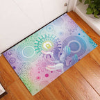 Aussie NAIDOC Week Rubber Doormat Pastel Aboriginal Dot Art