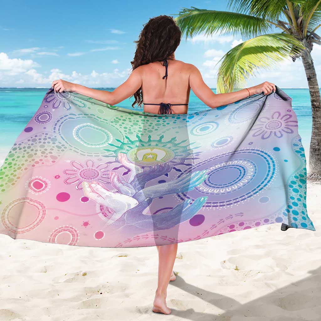 Aussie NAIDOC Week Sarong Pastel Aboriginal Dot Art