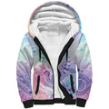 Aussie NAIDOC Week Sherpa Hoodie Pastel Aboriginal Dot Art