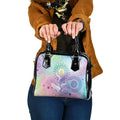 Aussie NAIDOC Week Shoulder Handbag Pastel Aboriginal Dot Art