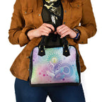 Aussie NAIDOC Week Shoulder Handbag Pastel Aboriginal Dot Art