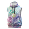 Aussie NAIDOC Week Sleeveless Hoodie Pastel Aboriginal Dot Art