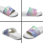 Aussie NAIDOC Week Slide Sandals Pastel Aboriginal Dot Art