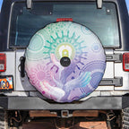 Aussie NAIDOC Week Spare Tire Cover Pastel Aboriginal Dot Art