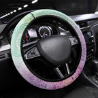 Aussie NAIDOC Week Steering Wheel Cover Pastel Aboriginal Dot Art