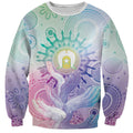 Aussie NAIDOC Week Sweatshirt Pastel Aboriginal Dot Art