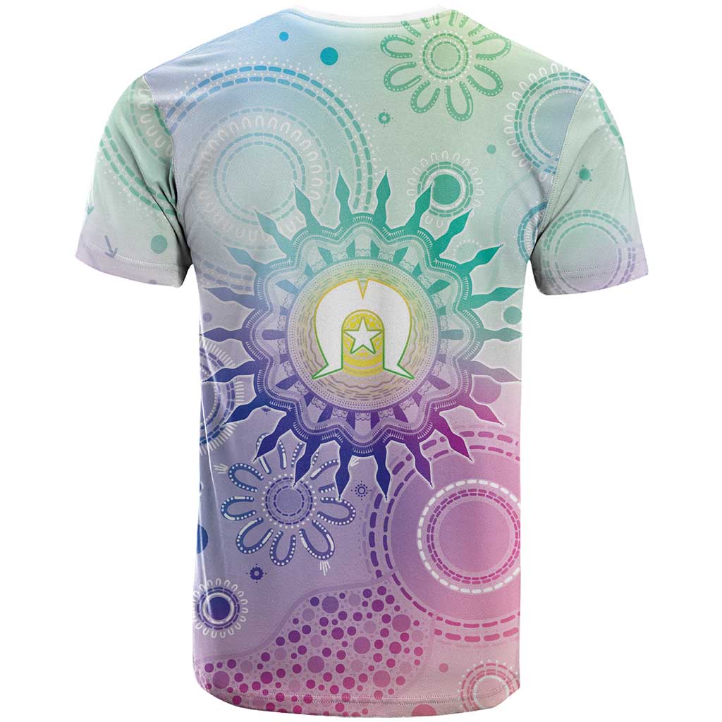 Aussie NAIDOC Week T Shirt Pastel Aboriginal Dot Art