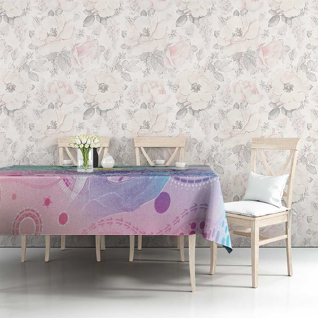 Aussie NAIDOC Week Tablecloth Pastel Aboriginal Dot Art