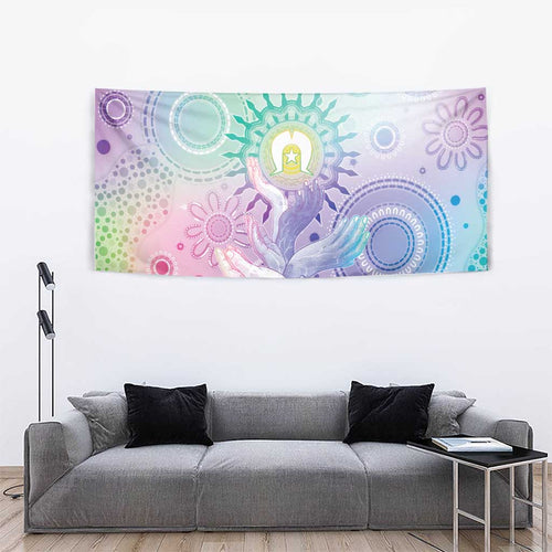 Aussie NAIDOC Week Tapestry Pastel Aboriginal Dot Art