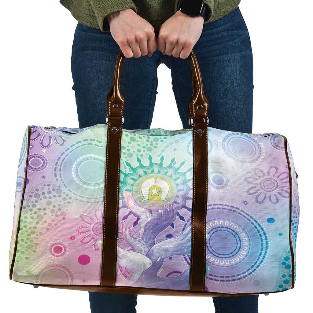 Aussie NAIDOC Week Travel Bag Pastel Aboriginal Dot Art