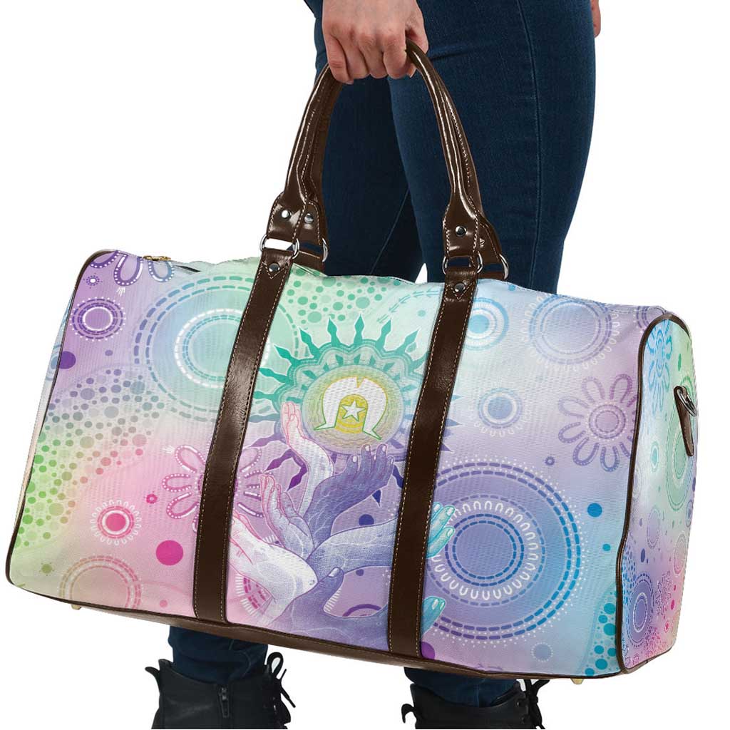 Aussie NAIDOC Week Travel Bag Pastel Aboriginal Dot Art