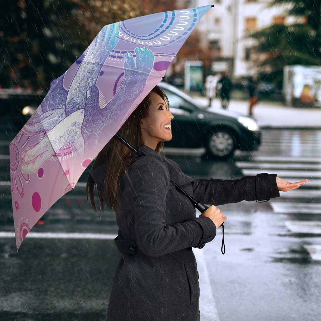 Aussie NAIDOC Week Umbrella Pastel Aboriginal Dot Art