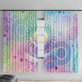 Aussie NAIDOC Week Window Curtain Pastel Aboriginal Dot Art
