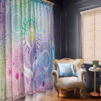 Aussie NAIDOC Week Window Curtain Pastel Aboriginal Dot Art