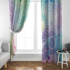 Aussie NAIDOC Week Window Curtain Pastel Aboriginal Dot Art