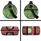 New Zealand Kiwi Christmas Duffle Bag Paua Shell Glitter Green