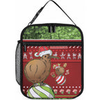 New Zealand Kiwi Christmas Lunch Bag Paua Shell Glitter Green