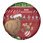 New Zealand Kiwi Christmas Spare Tire Cover Paua Shell Glitter Green