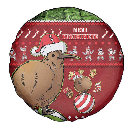 New Zealand Kiwi Christmas Spare Tire Cover Paua Shell Glitter Green
