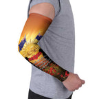 ANZAC Day Arm Sleeves Remembrance Tribute Soldiers And Poppy Field