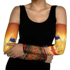 ANZAC Day Arm Sleeves Remembrance Tribute Soldiers And Poppy Field