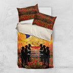 ANZAC Day Bedding Set Remembrance Tribute Soldiers And Poppy Field