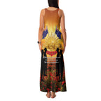 ANZAC Day Family Matching Tank Maxi Dress and Hawaiian Shirt Remembrance Tribute Soldiers And Poppy Field