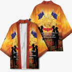 ANZAC Day Kimono Remembrance Tribute Soldiers And Poppy Field