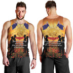 ANZAC Day Men Tank Top Remembrance Tribute Soldiers And Poppy Field