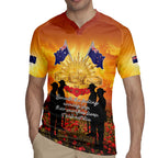 ANZAC Day Rugby Jersey Remembrance Tribute Soldiers And Poppy Field