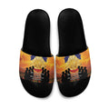 ANZAC Day Slide Sandals Remembrance Tribute Soldiers And Poppy Field