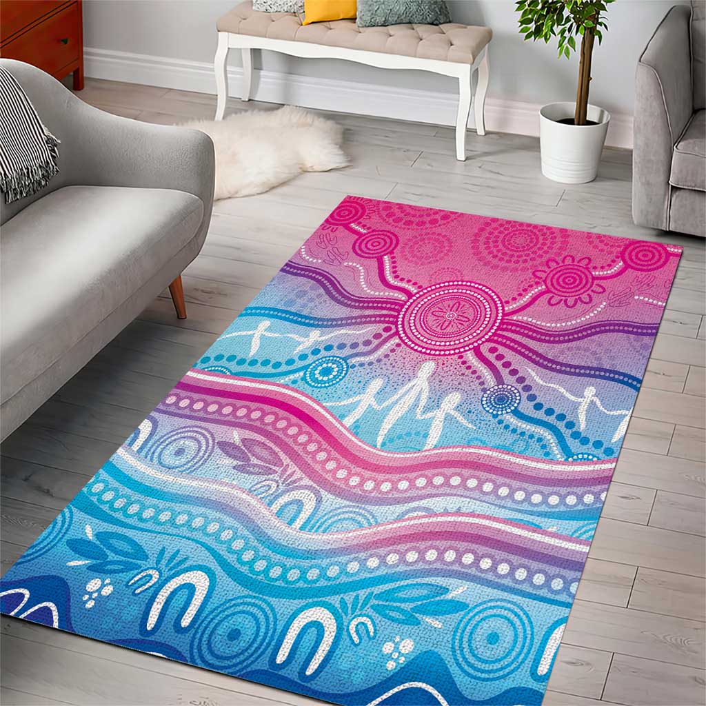 NAIDOC Week 50 Years Deadly Area Rug Aboriginal Dreamtime