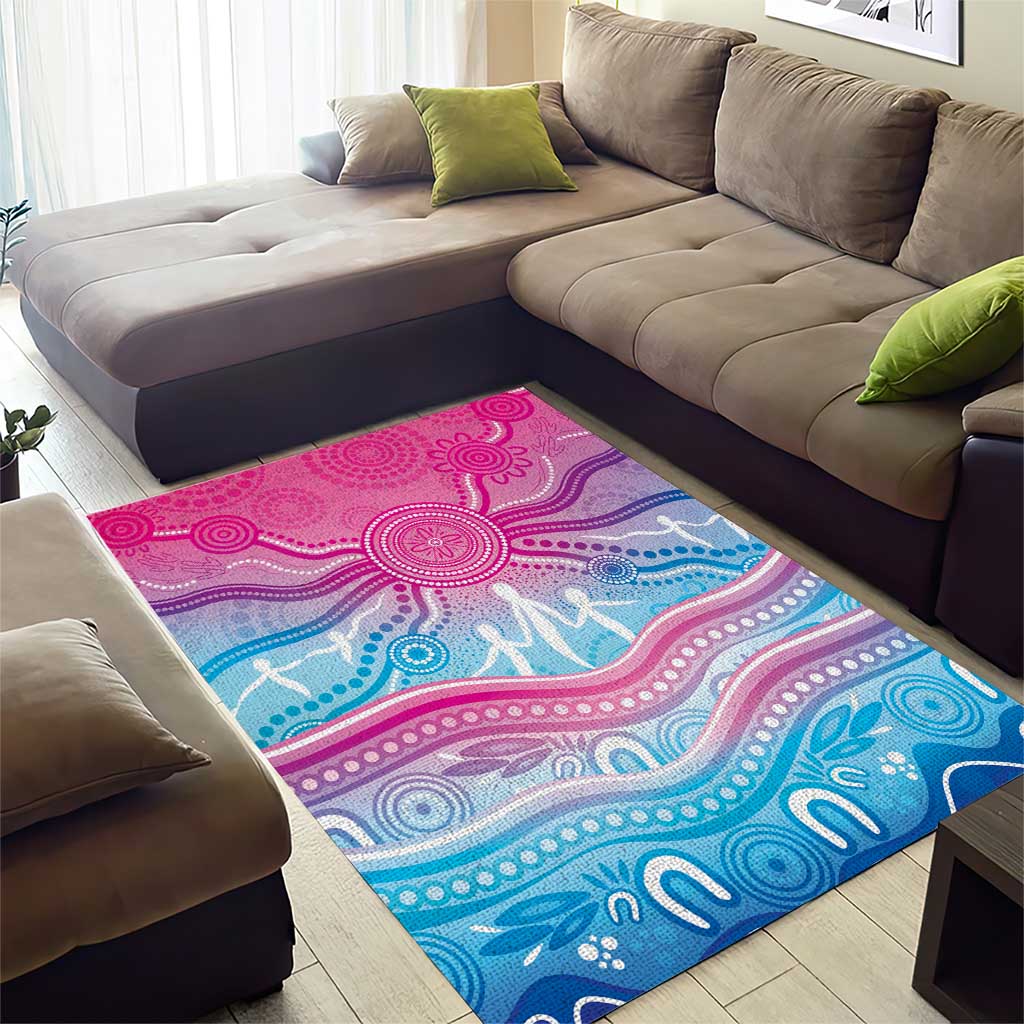 NAIDOC Week 50 Years Deadly Area Rug Aboriginal Dreamtime