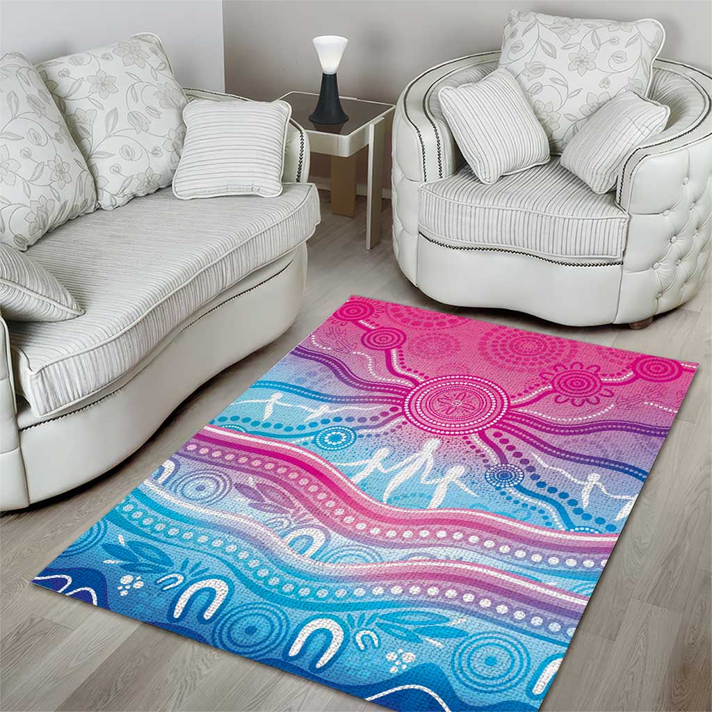 NAIDOC Week 50 Years Deadly Area Rug Aboriginal Dreamtime