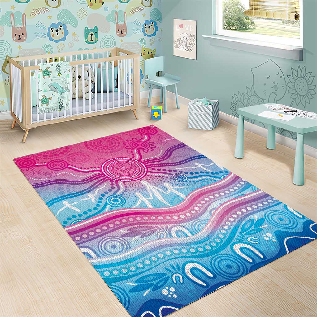 NAIDOC Week 50 Years Deadly Area Rug Aboriginal Dreamtime