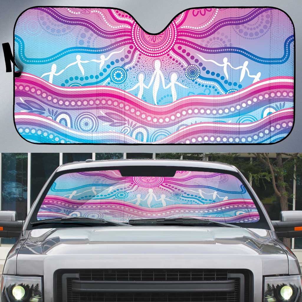 NAIDOC Week 50 Years Deadly Auto Sun Shade Aboriginal Dreamtime