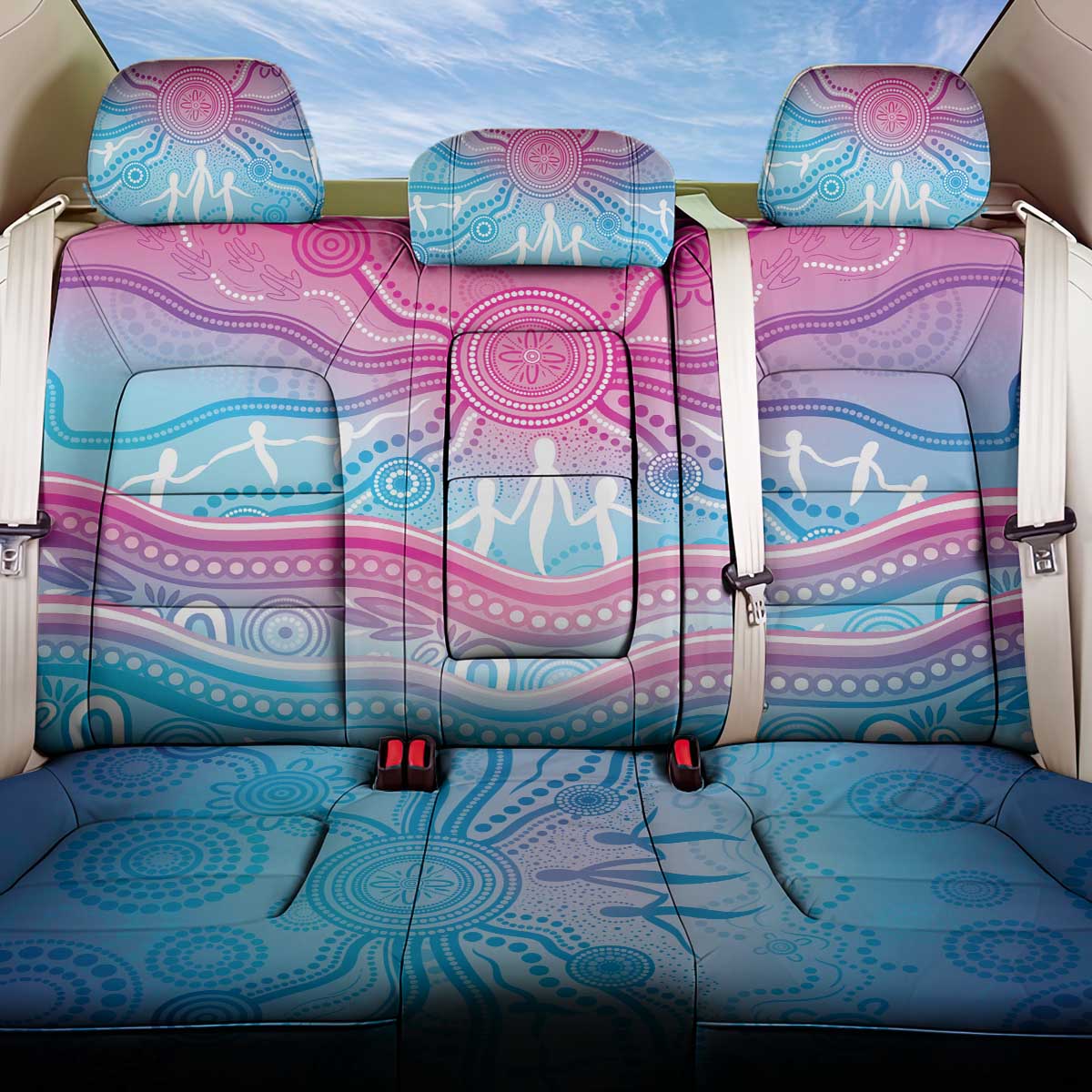 NAIDOC Week 50 Years Deadly Back Car Seat Cover Aboriginal Dreamtime