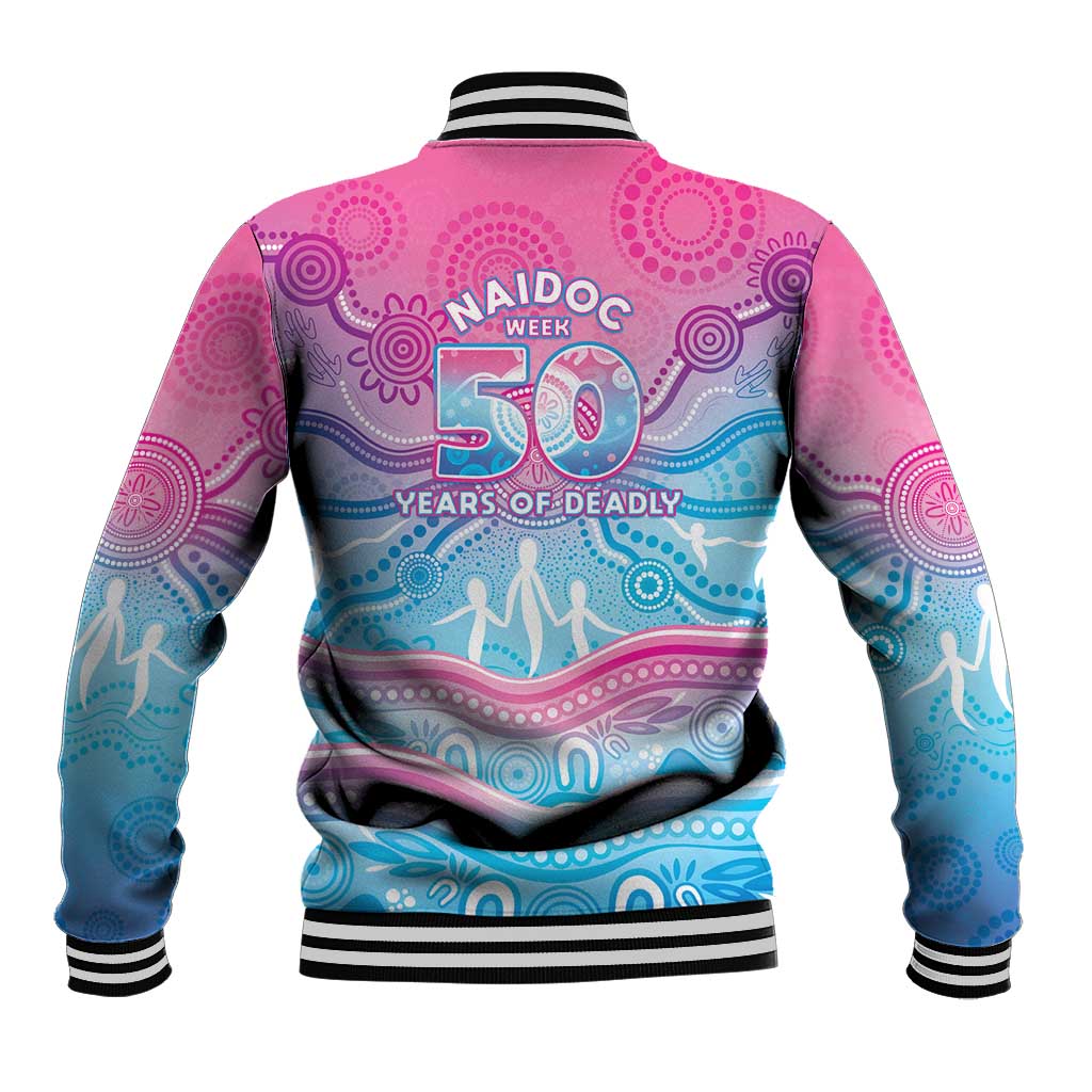 NAIDOC Week 50 Years Deadly Baseball Jacket Aboriginal Dreamtime