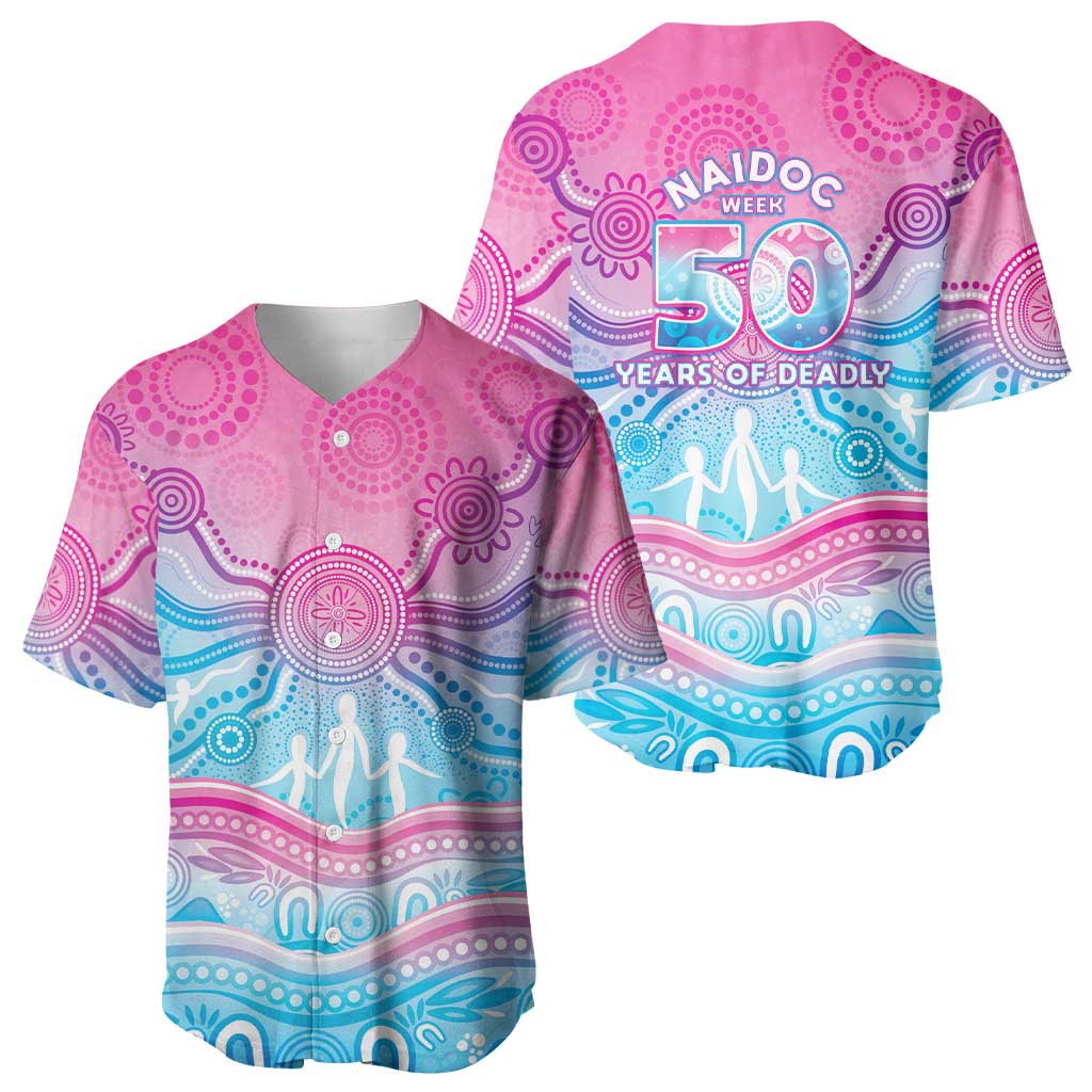NAIDOC Week 50 Years Deadly Baseball Jersey Aboriginal Dreamtime