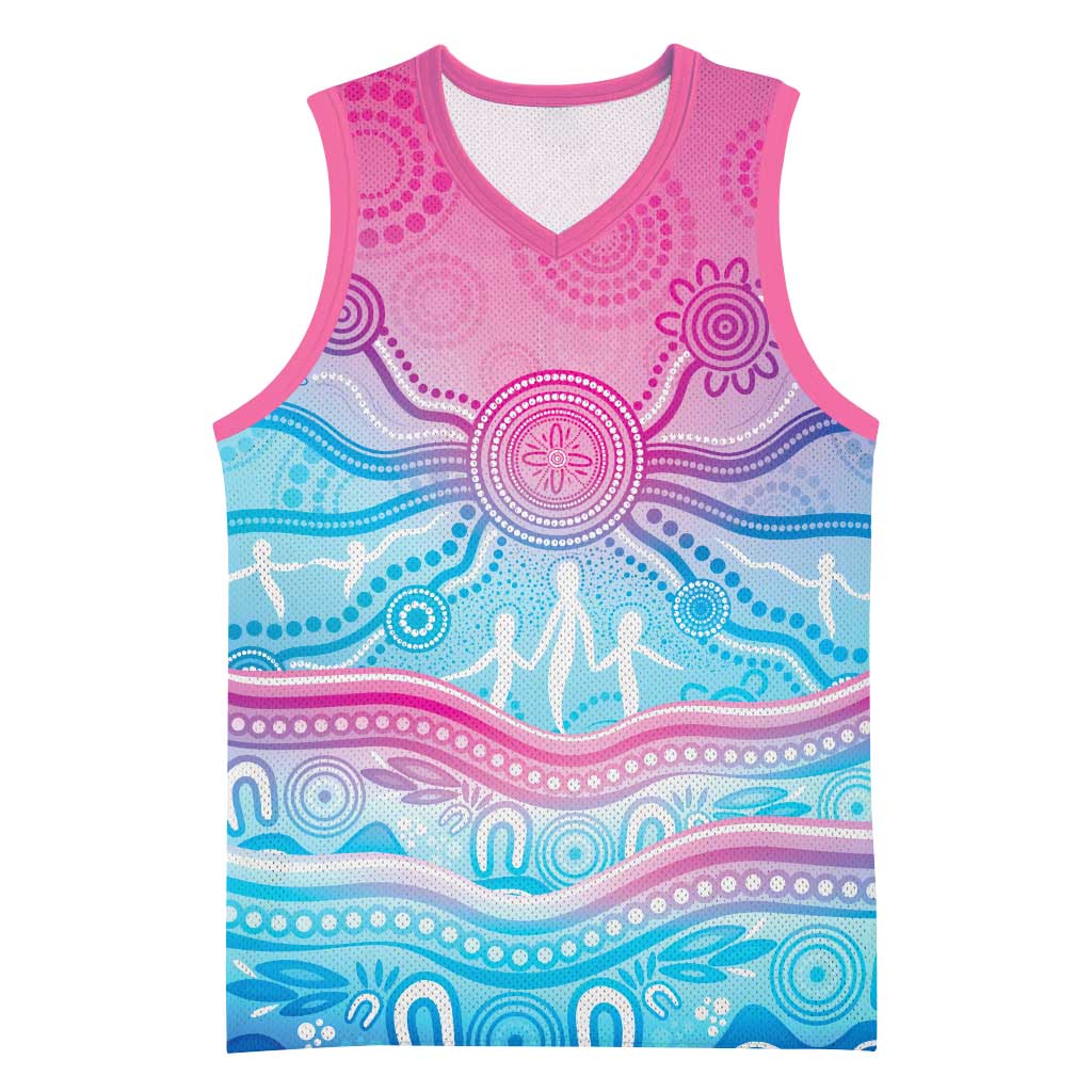 NAIDOC Week 50 Years Deadly Basketball Jersey Aboriginal Dreamtime
