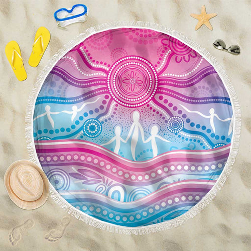 NAIDOC Week 50 Years Deadly Beach Blanket Aboriginal Dreamtime