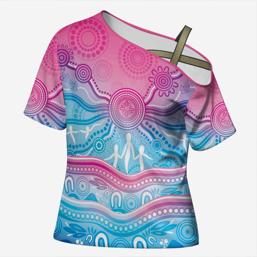NAIDOC Week 50 Years Deadly Cross Shoulder Shirt Aboriginal Dreamtime
