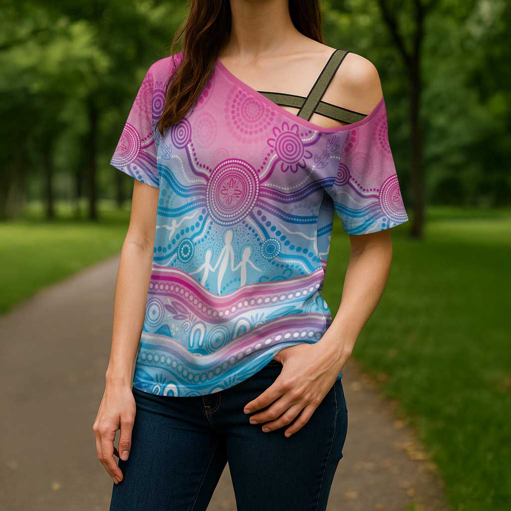 NAIDOC Week 50 Years Deadly Cross Shoulder Shirt Aboriginal Dreamtime