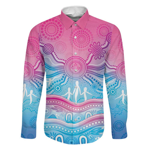 NAIDOC Week 50 Years Deadly Family Matching Long Sleeve Bodycon Dress and Hawaiian Shirt Aboriginal Dreamtime