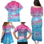 NAIDOC Week 50 Years Deadly Family Matching Puletasi and Hawaiian Shirt Aboriginal Dreamtime